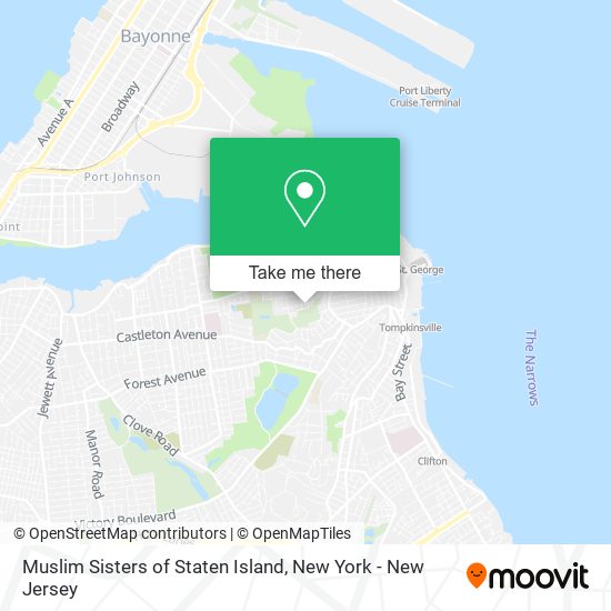 Muslim Sisters of Staten Island map