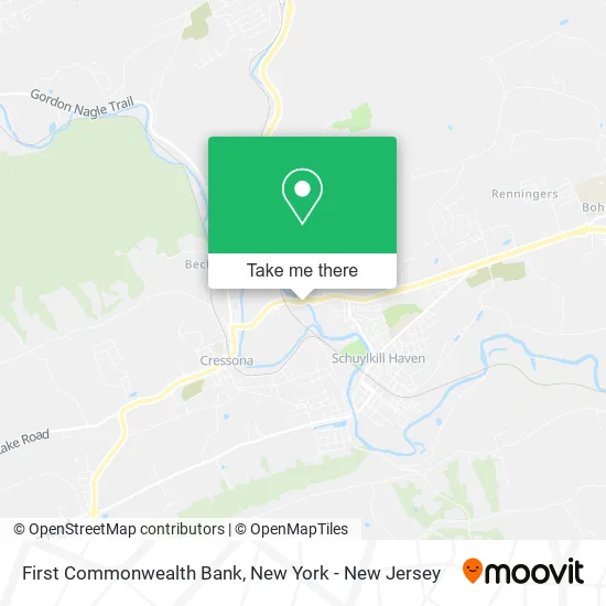 First Commonwealth Bank map