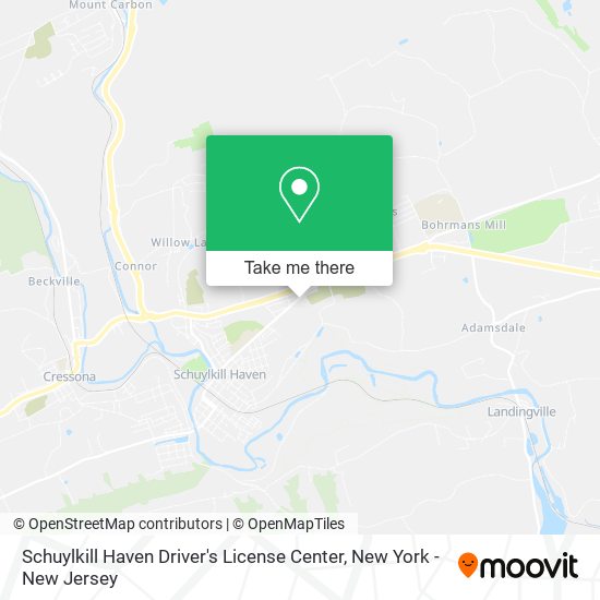 Schuylkill Haven Driver's License Center map