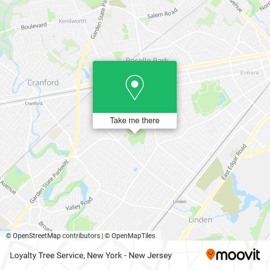 Mapa de Loyalty Tree Service