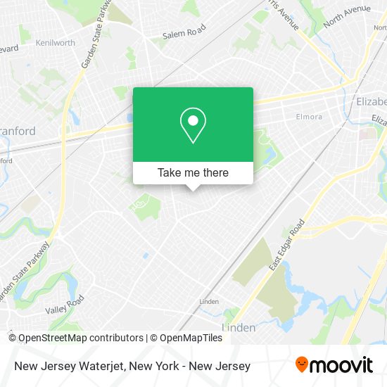 Mapa de New Jersey Waterjet