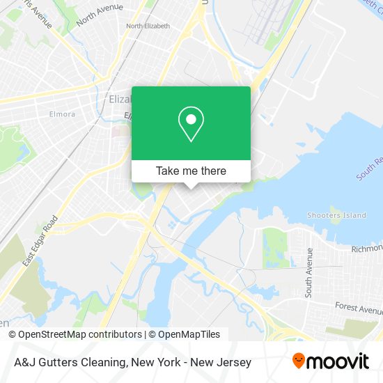 A&J Gutters Cleaning map