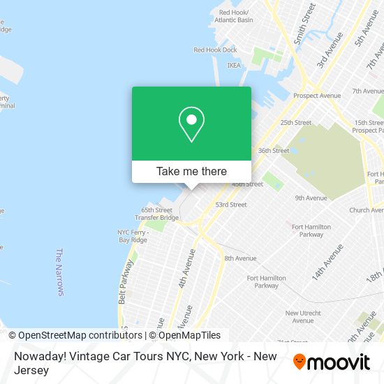 Nowaday! Vintage Car Tours NYC map