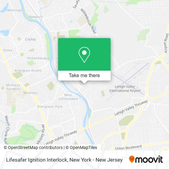 Lifesafer Ignition Interlock map