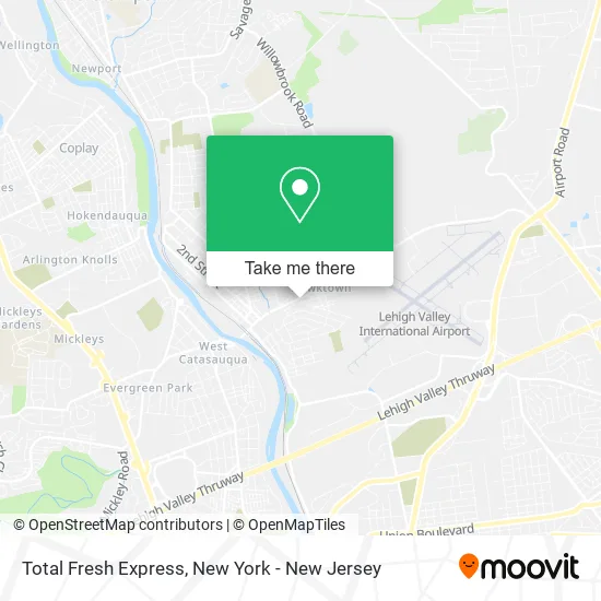 Total Fresh Express map