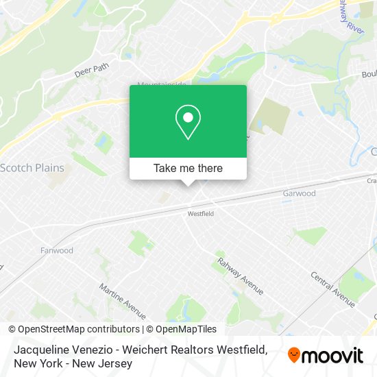 Jacqueline Venezio - Weichert Realtors Westfield map