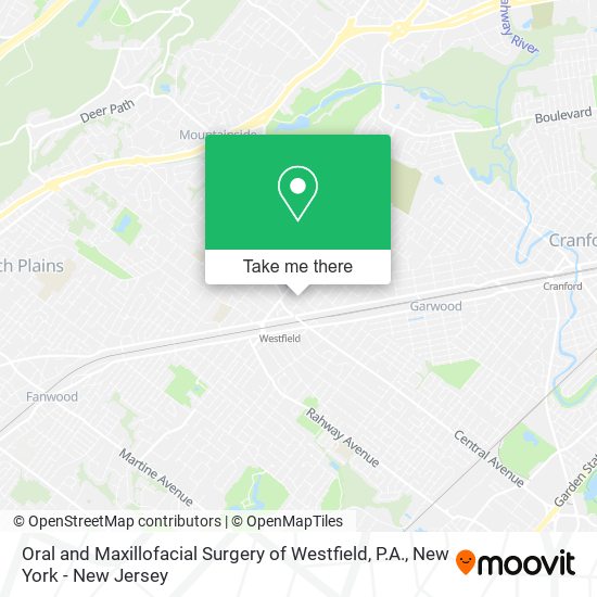 Oral and Maxillofacial Surgery of Westfield, P.A. map