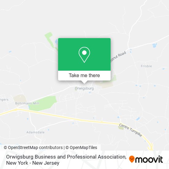Orwigsburg Business and Professional Association map