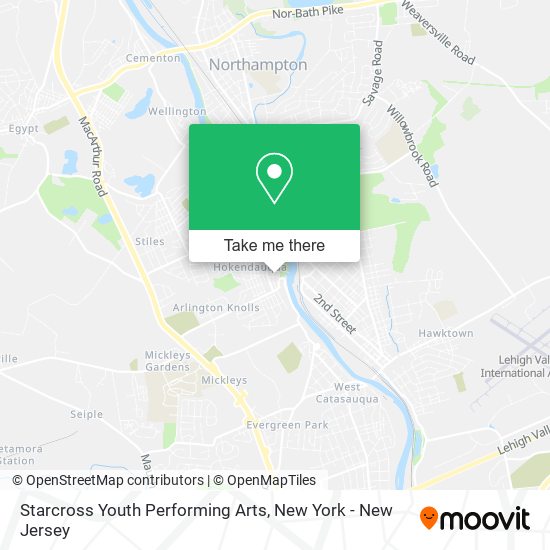 Mapa de Starcross Youth Performing Arts