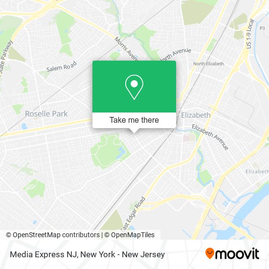 Media Express NJ map