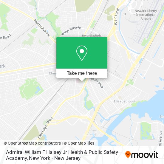 Admiral William F Halsey Jr Health & Public Safety Academy map