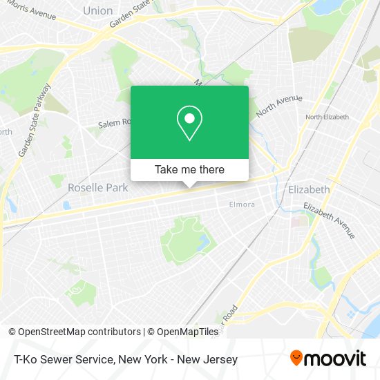 T-Ko Sewer Service map