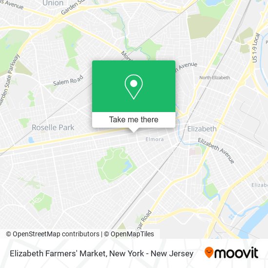 Mapa de Elizabeth Farmers' Market