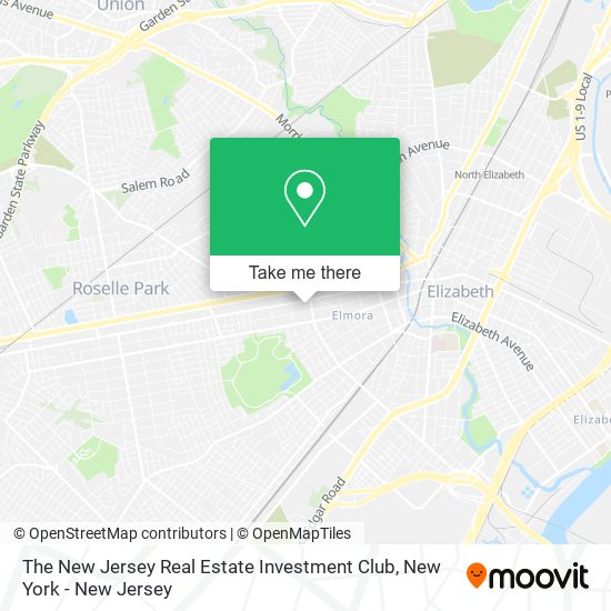 The New Jersey Real Estate Investment Club map