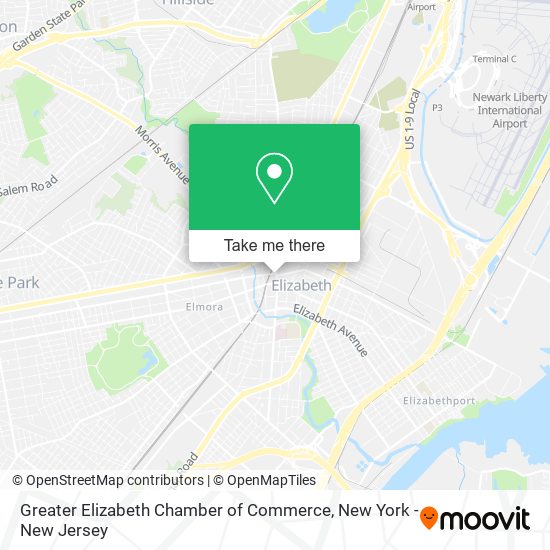 Greater Elizabeth Chamber of Commerce map