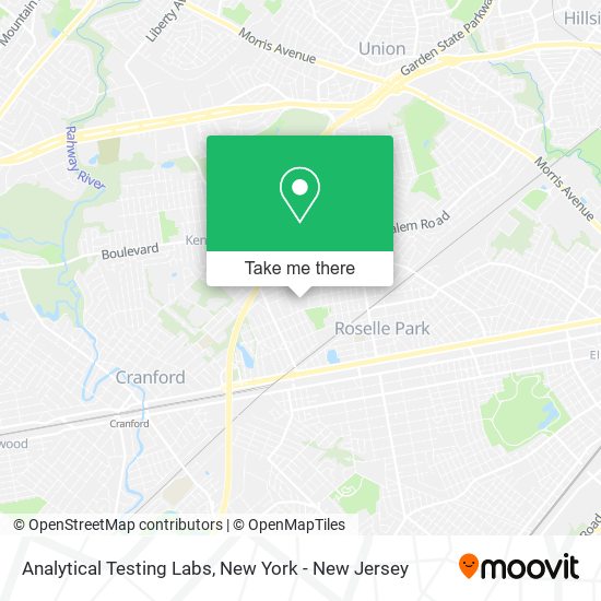 Mapa de Analytical Testing Labs