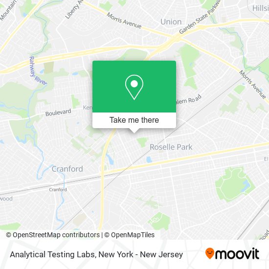 Analytical Testing Labs map