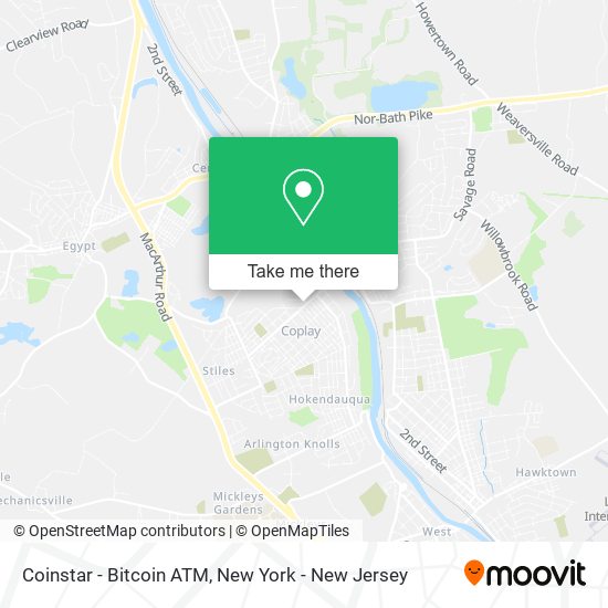 Mapa de Coinstar - Bitcoin ATM