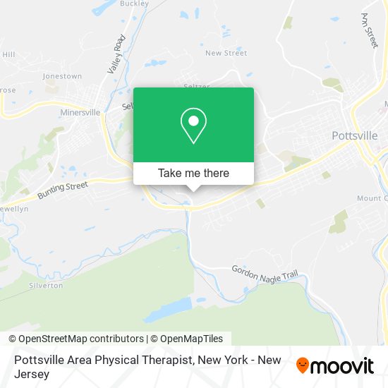 Pottsville Area Physical Therapist map