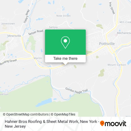 Hahner Bros Roofing & Sheet Metal Work map
