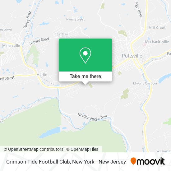 Crimson Tide Football Club map