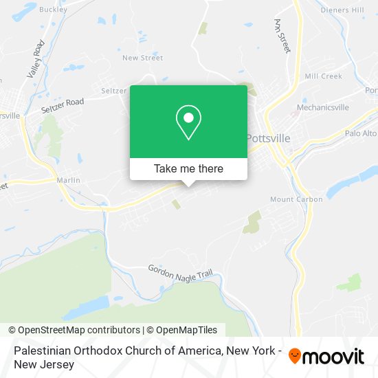 Mapa de Palestinian Orthodox Church of America
