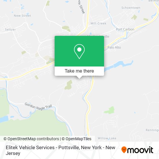 Mapa de Elitek Vehicle Services - Pottsville