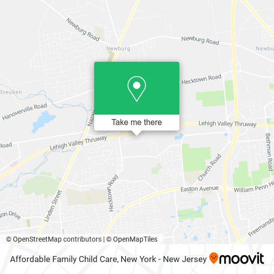 Affordable Family Child Care map