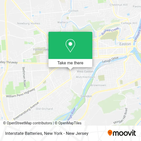 Interstate Batteries map