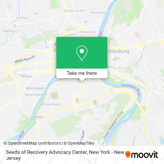 Seeds of Recovery Advocacy Center map