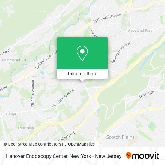 Hanover Endoscopy Center map