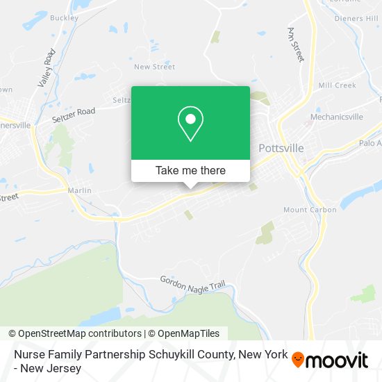 Nurse Family Partnership Schuykill County map