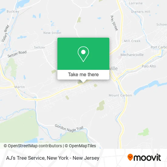 AJ's Tree Service map