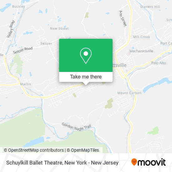 Mapa de Schuylkill Ballet Theatre