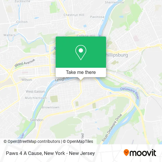 Paws 4 A Cause map