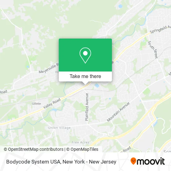Bodycode System USA map