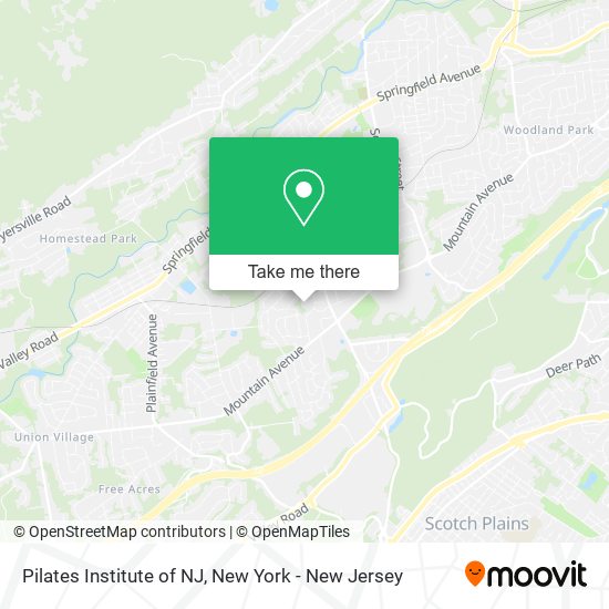 Mapa de Pilates Institute of NJ