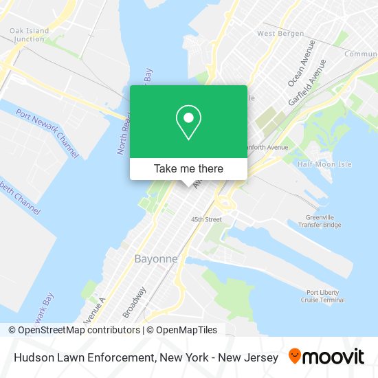 Mapa de Hudson Lawn Enforcement