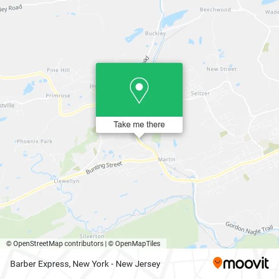 Barber Express map