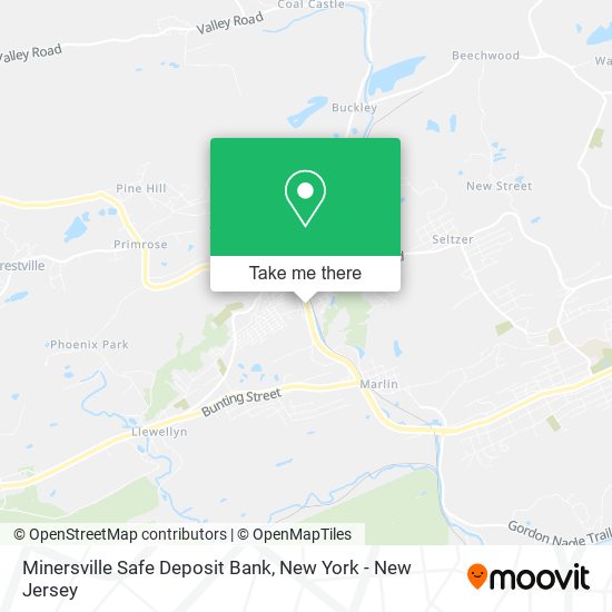 Minersville Safe Deposit Bank map