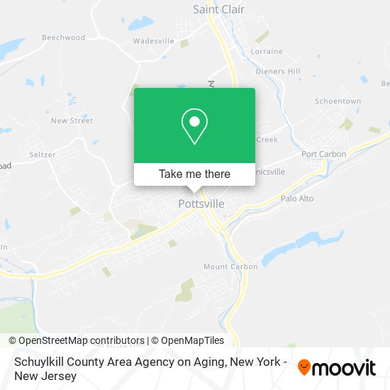 Mapa de Schuylkill County Area Agency on Aging