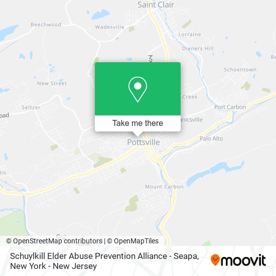 Schuylkill Elder Abuse Prevention Alliance - Seapa map