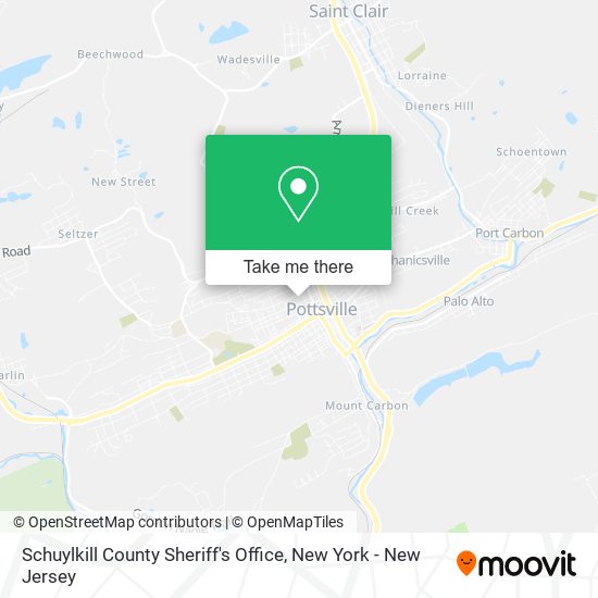 Mapa de Schuylkill County Sheriff's Office