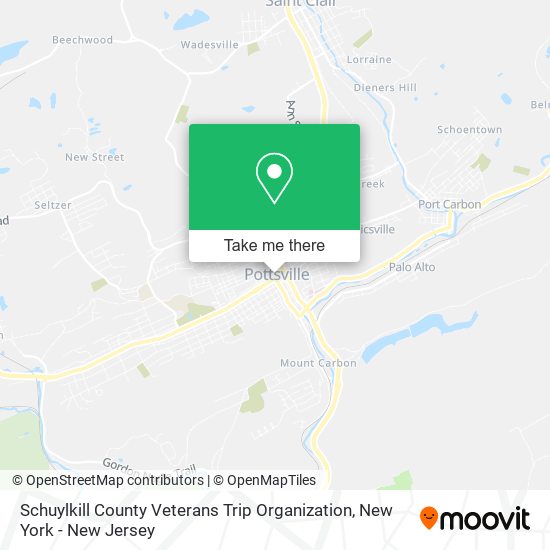 Mapa de Schuylkill County Veterans Trip Organization