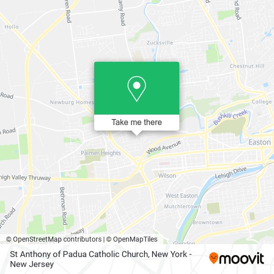 St Anthony of Padua Catholic Church map