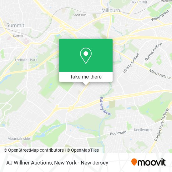 AJ Willner Auctions map