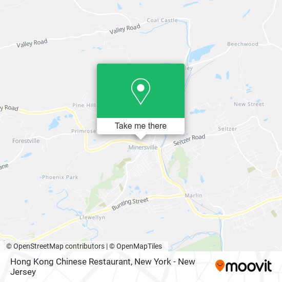 Hong Kong Chinese Restaurant map