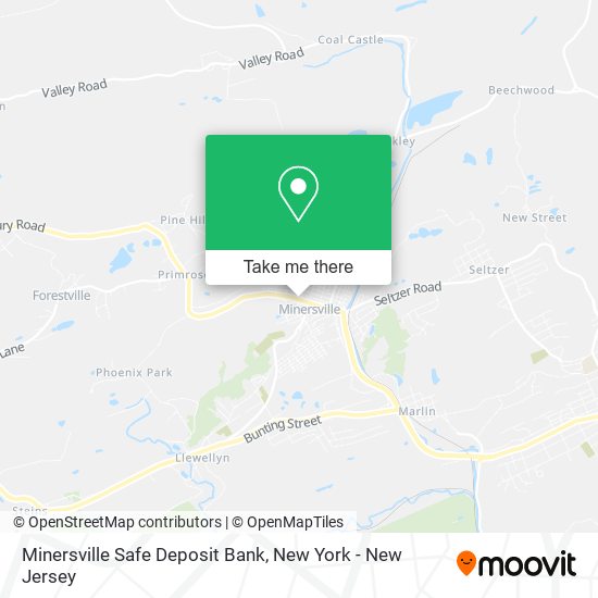 Mapa de Minersville Safe Deposit Bank