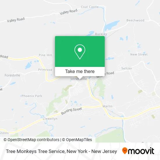 Tree Monkeys Tree Service map