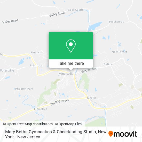 Mary Beth's Gymnastics & Cheerleading Studio map